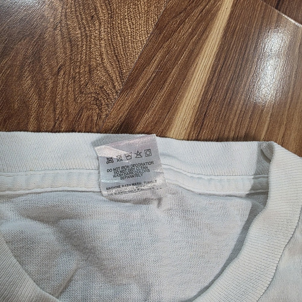 Vtg Eye On Survival Tiger Shirt Human-I-Tees Mens Small Fruit Of The Loom 90s - Picture 6 of 8